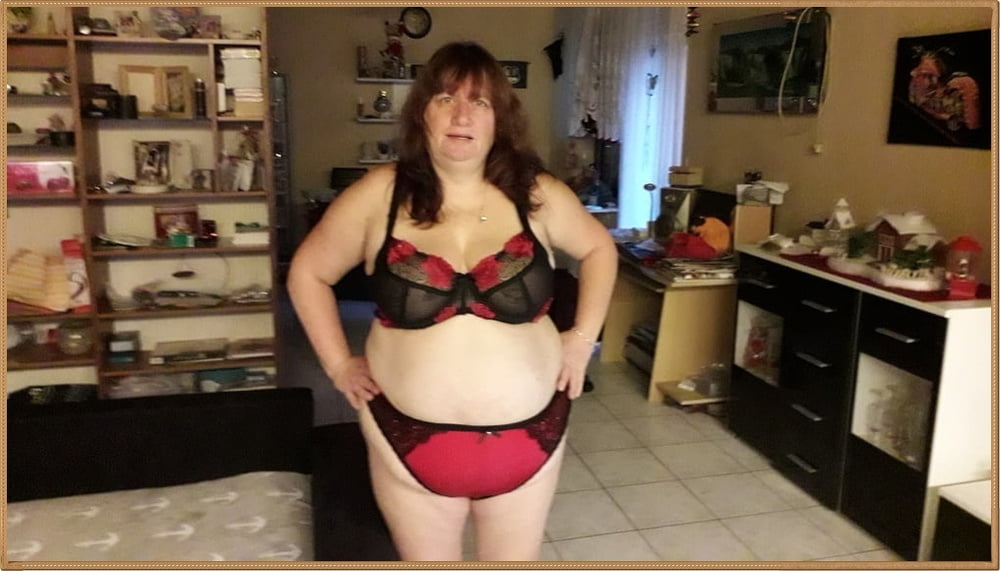 BBW slut wearing bra and panties. #89153513
