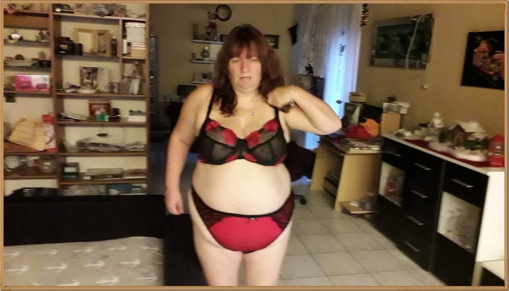 BBW slut wearing bra and panties. #89153514