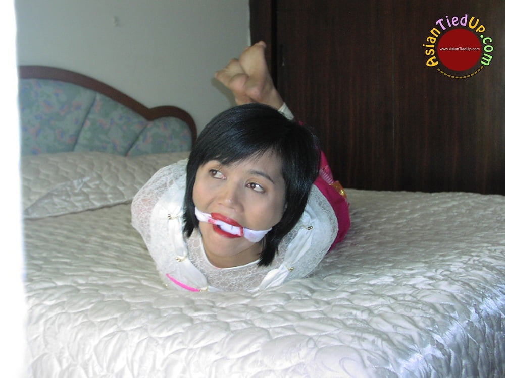 asian milf hogtied and gagged #89294273