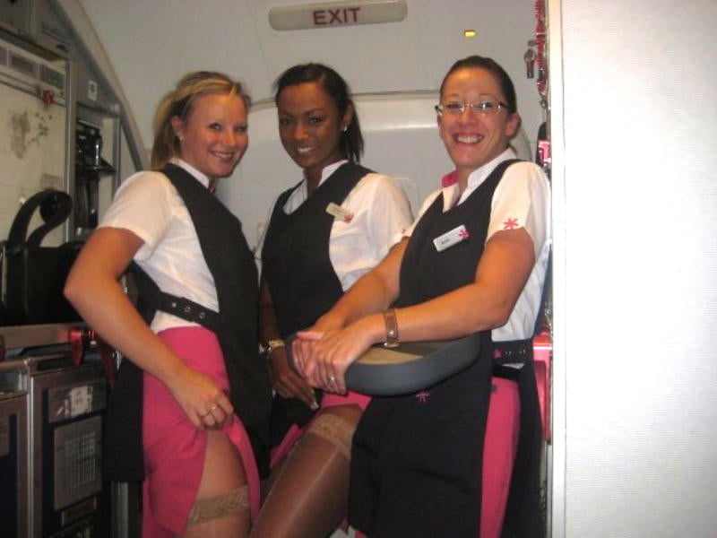 Luft Stewardess oopps Strümpfe
 #88047355