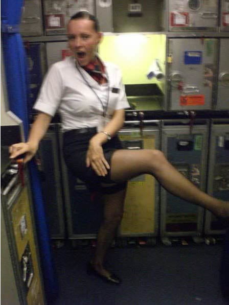 Luft Stewardess oopps Strümpfe
 #88047370