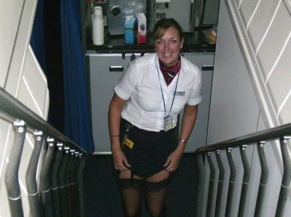 Luft Stewardess oopps Strümpfe
 #88047377