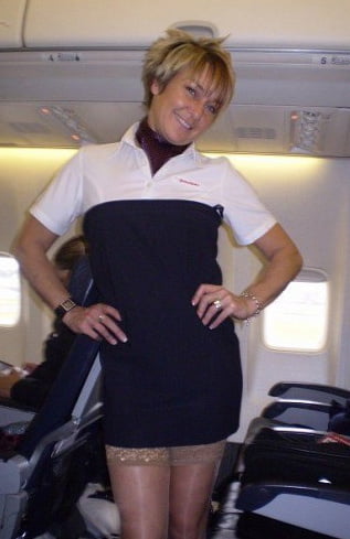 Luft Stewardess oopps Strümpfe
 #88047394
