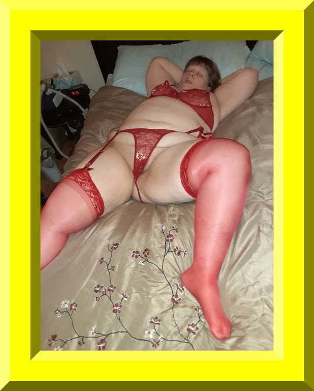 Expose dirty BBW web whore in red suspenders #102531160