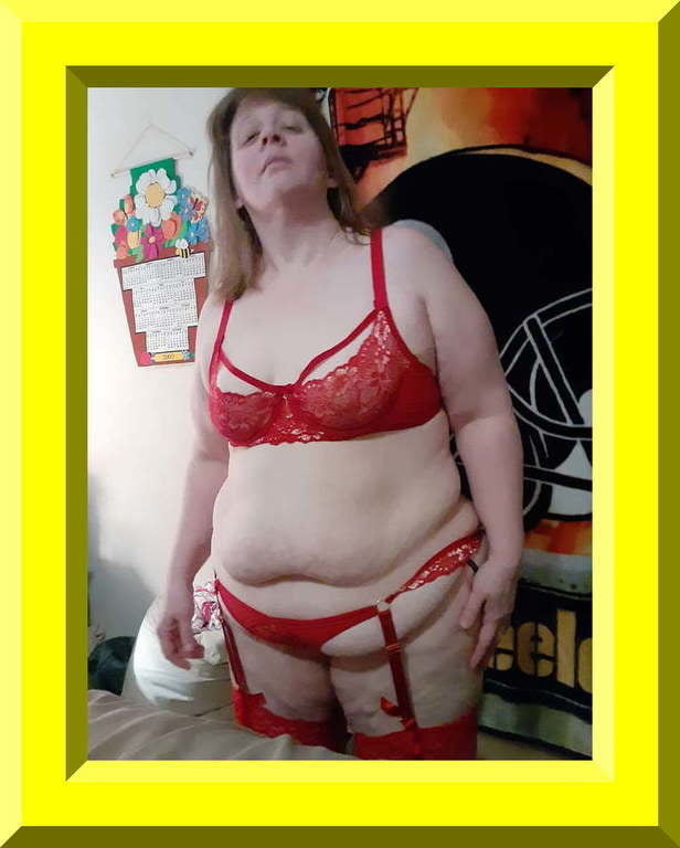 Expose dirty BBW web whore in red suspenders #102531172