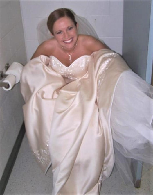 Brides, Prom Babes, and formal dressed babes peeing #89870513