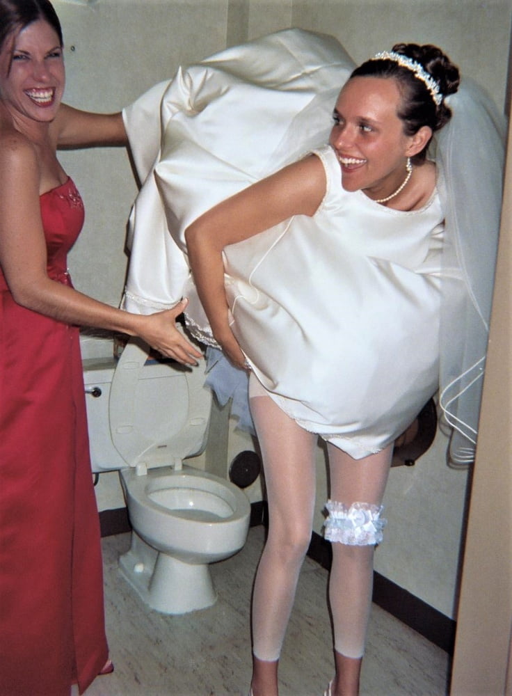 Brides, Prom Babes, and formal dressed babes peeing #89870519