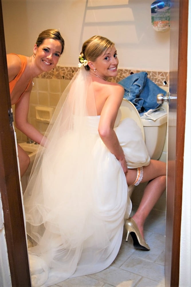 Brides, Prom Babes, and formal dressed babes peeing #89870531