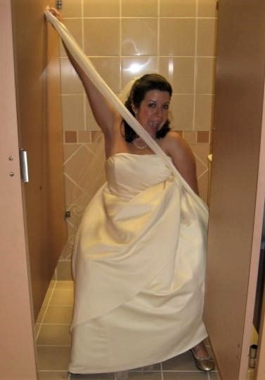 Brides, Prom Babes, and formal dressed babes peeing #89870554