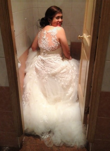 Brides, Prom Babes, and formal dressed babes peeing #89870562