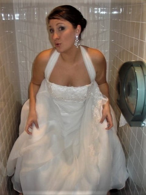 Brides, Prom Babes, and formal dressed babes peeing #89870580