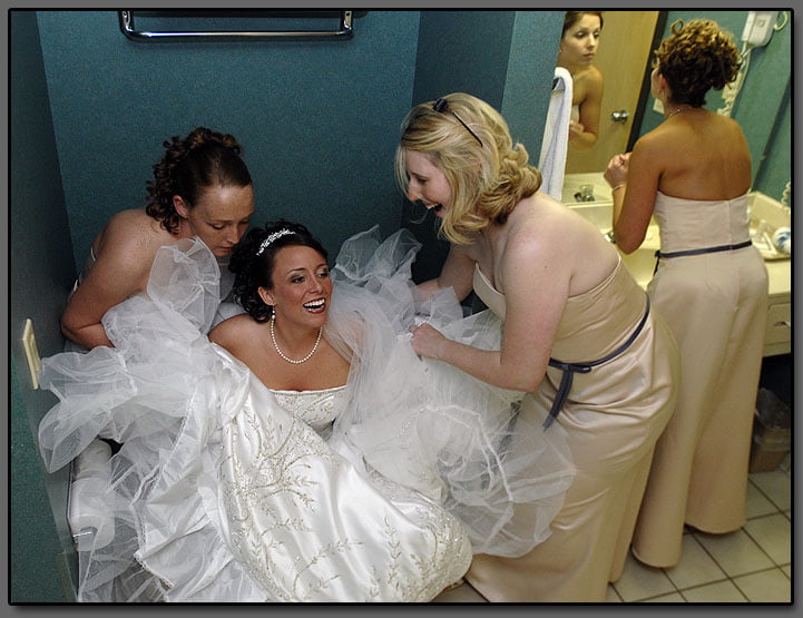 Brides, Prom Babes, and formal dressed babes peeing #89870619