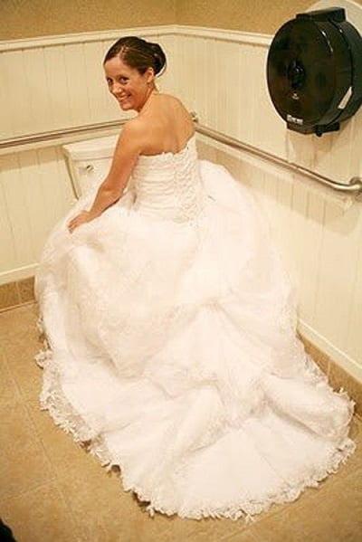 Brides, Prom Babes, and formal dressed babes peeing #89870625