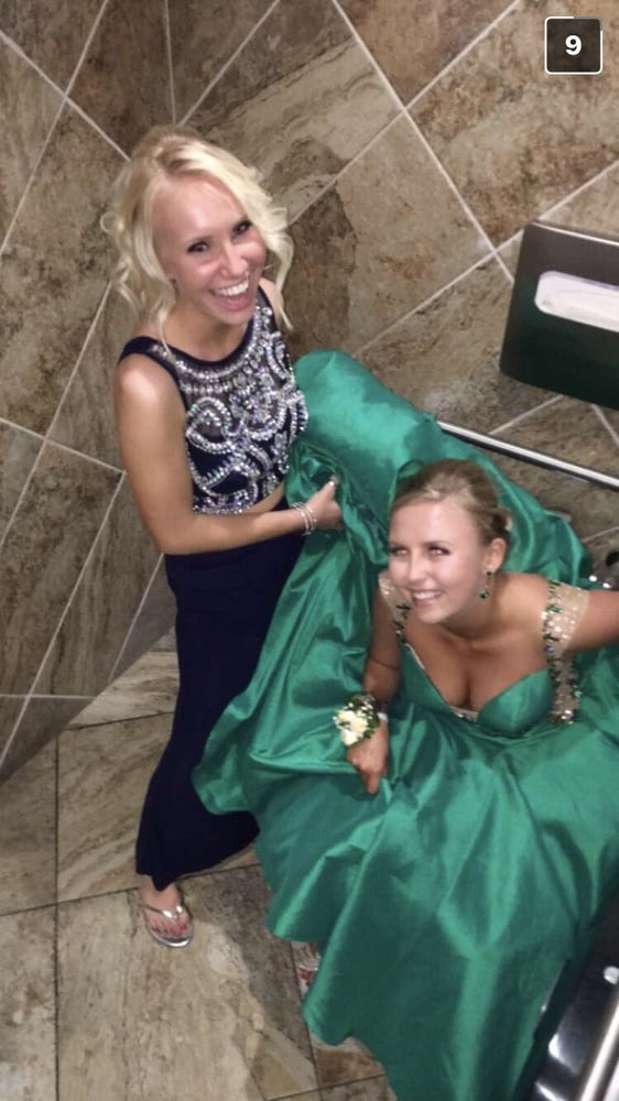 Brides, Prom Babes, and formal dressed babes peeing #89870628