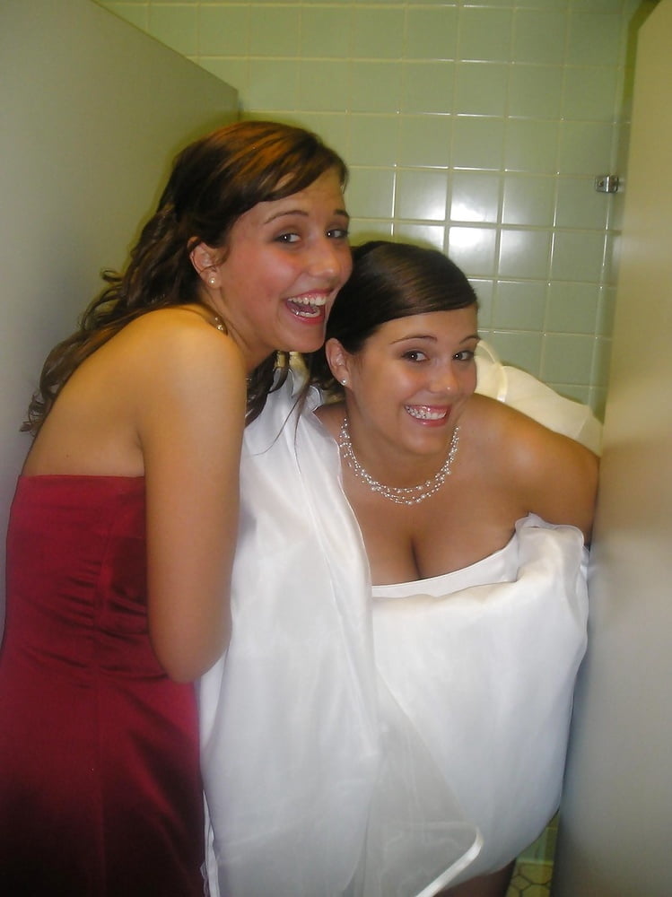 Brides, Prom Babes, and formal dressed babes peeing #89870643