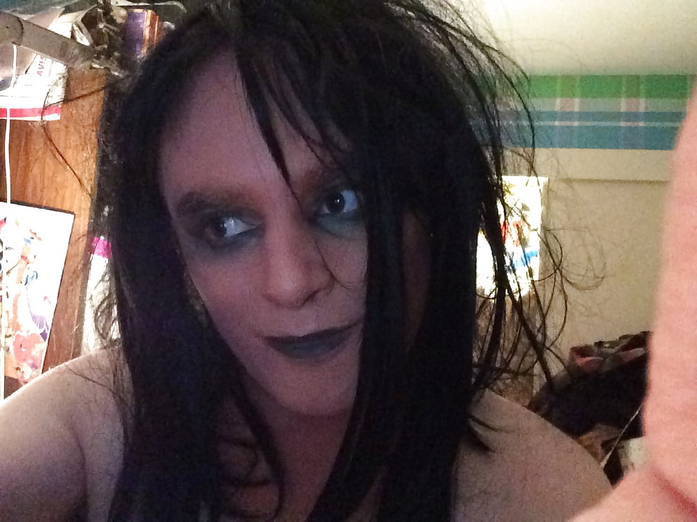 Scary freaky goth sissy #107181614