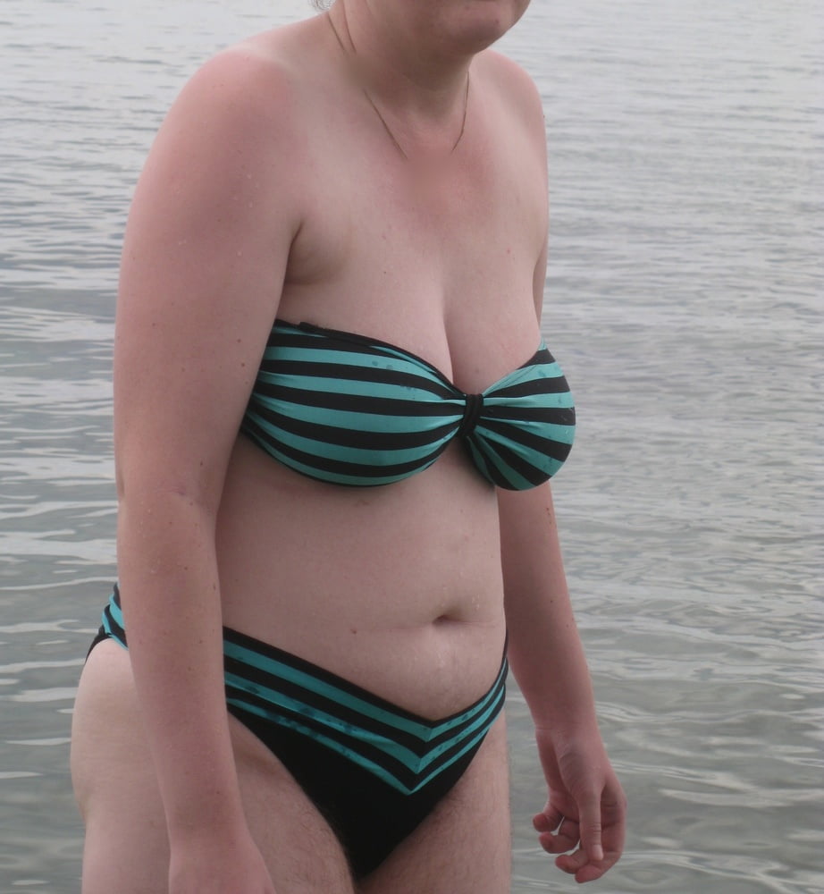705 - my wife Annett - beach voyeur and home with bikini #100778381