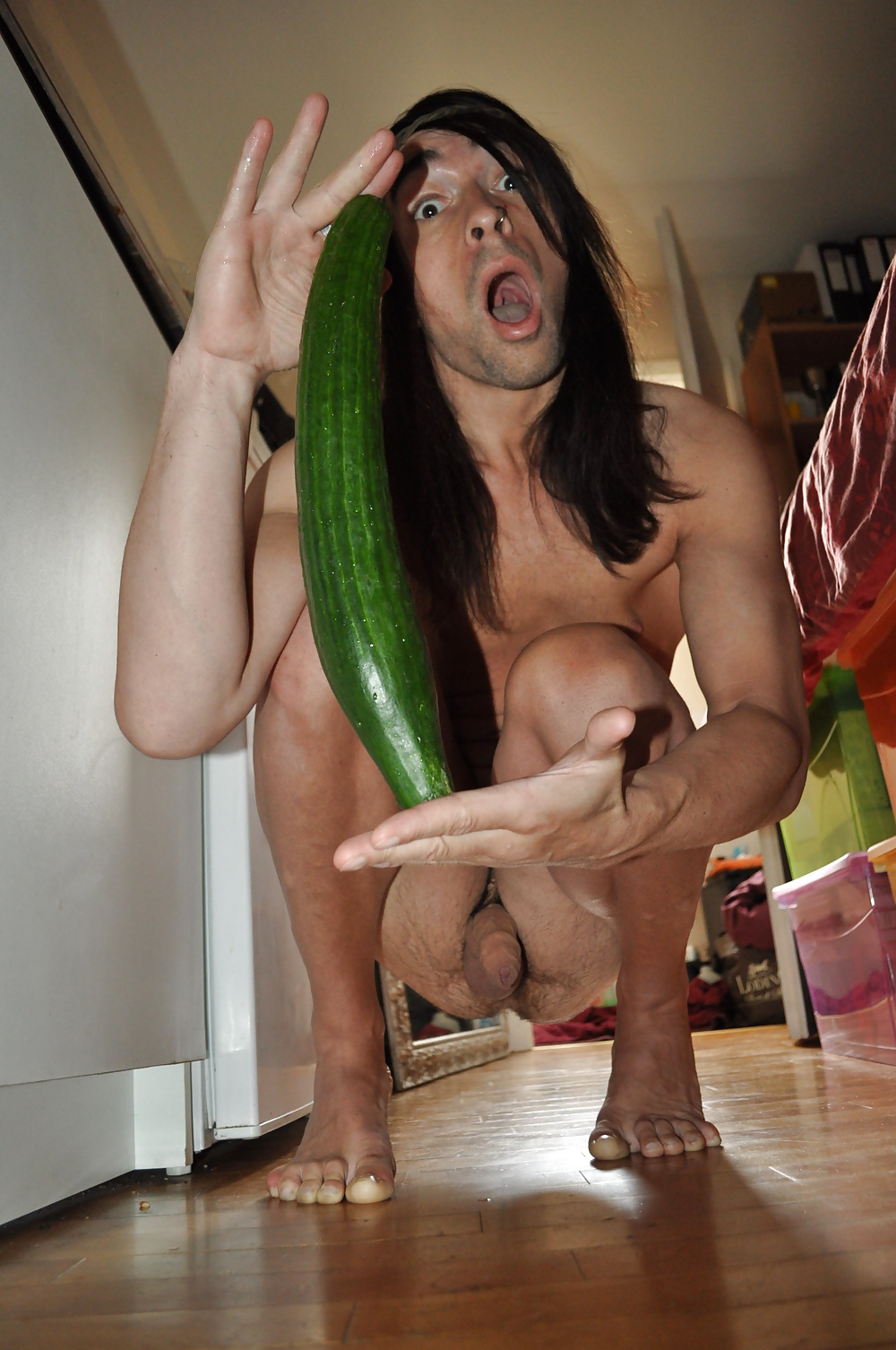 Tygra gets off with two huge cucumbers #106923939