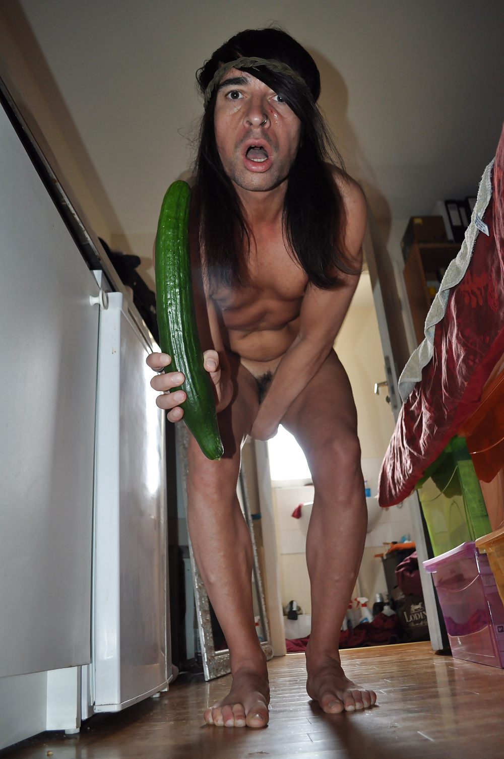 Tygra gets off with two huge cucumbers #106923970