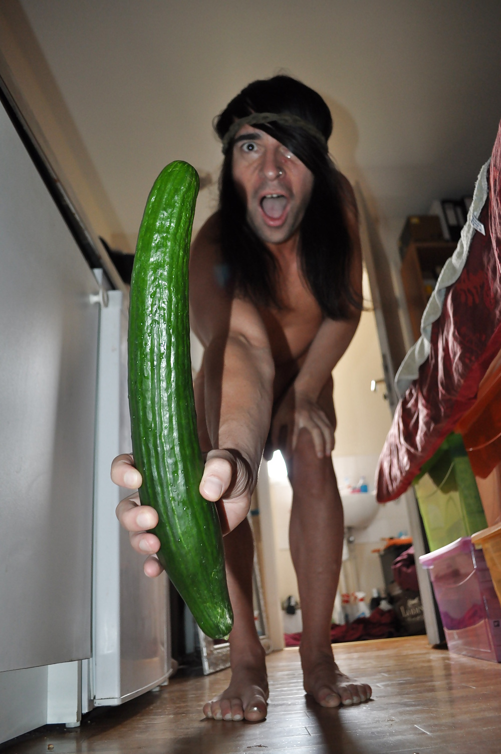 Tygra gets off with two huge cucumbers #106923972