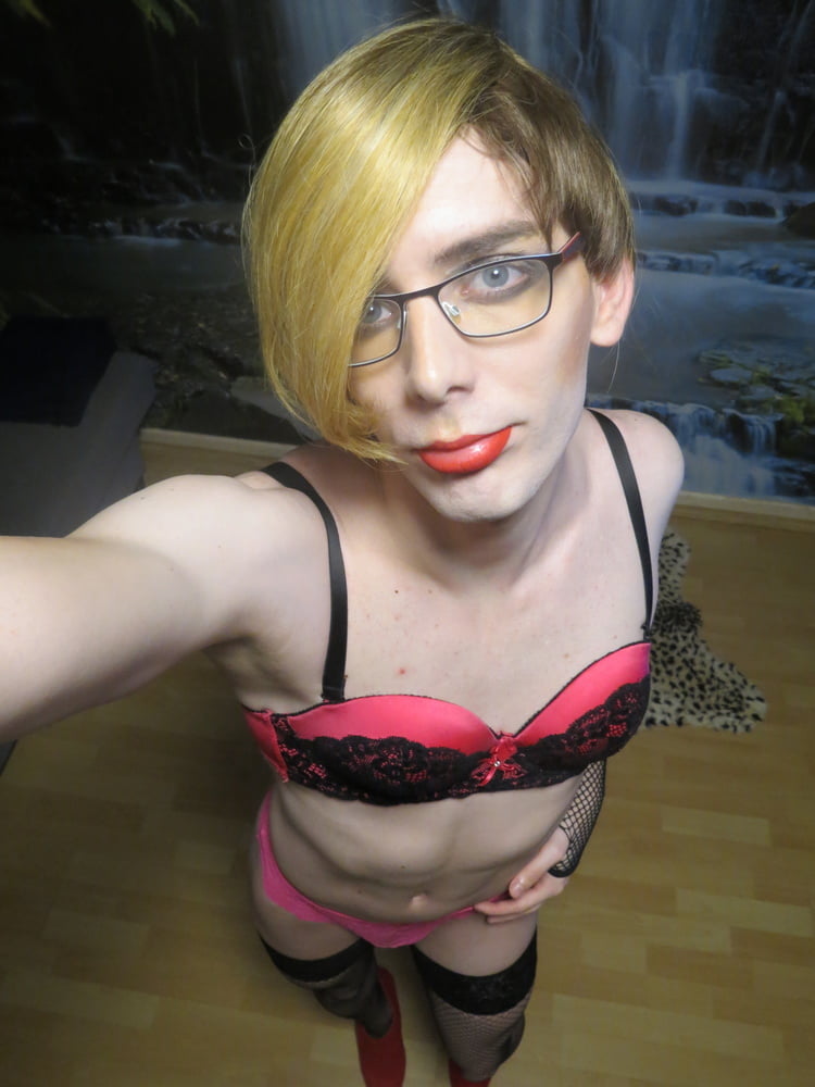 Sissy Faggot Dressed In Pink #107165911