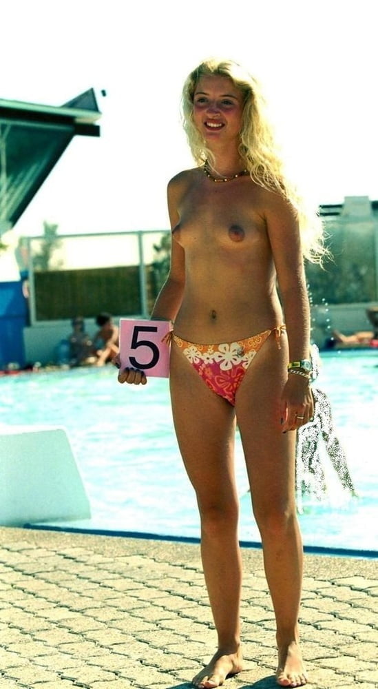 Retro Hairy Nudist Miss of the Fkk Beach #105565986