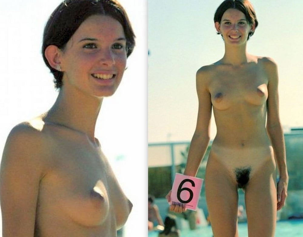 Retro peludo nudista señorita de la playa fkk
 #105565995