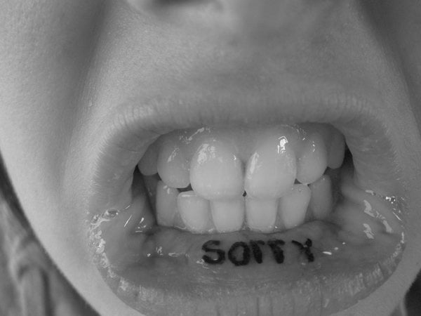 Tatuaje de labios.
 #91696475