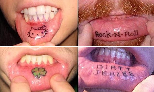 Tatuaje de labios.
 #91696652
