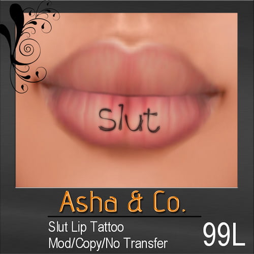 Tatuaje de labios.
 #91696725