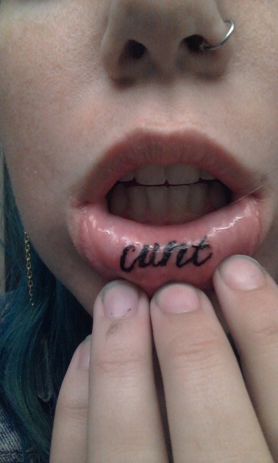 Lips tattoo. #91696831