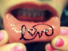 Lips tattoo. #91696863