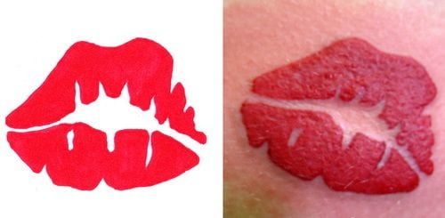 Tatuaje de labios.
 #91696952