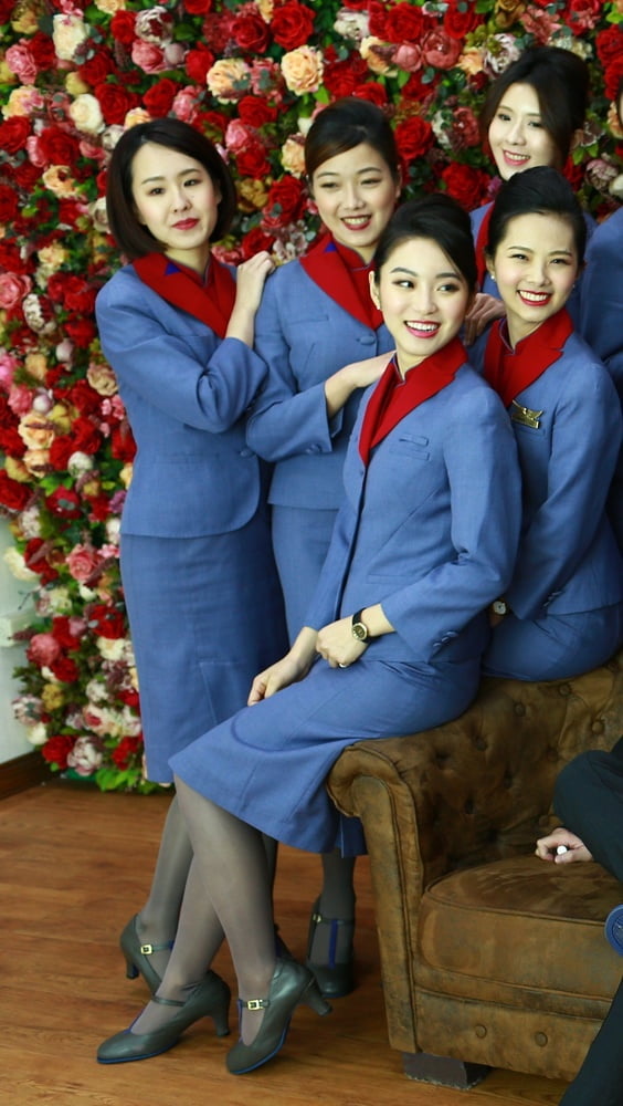 Flugbegleiterinnen in Strumpfhosen - #005 air china girls
 #94077456