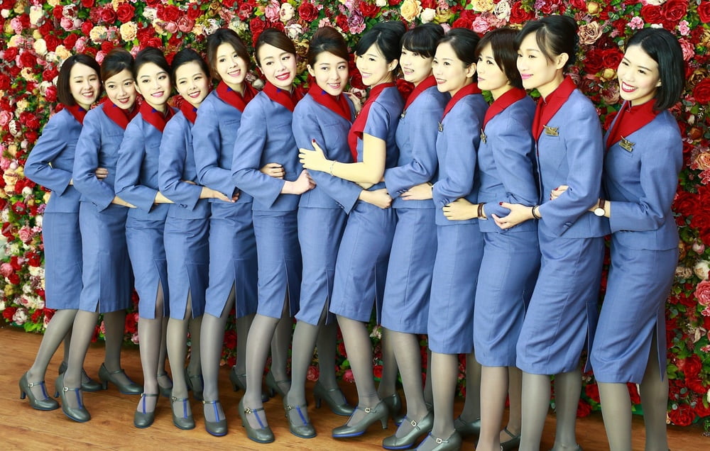 Azafatas en pantimedias - #005 air china girls
 #94077458