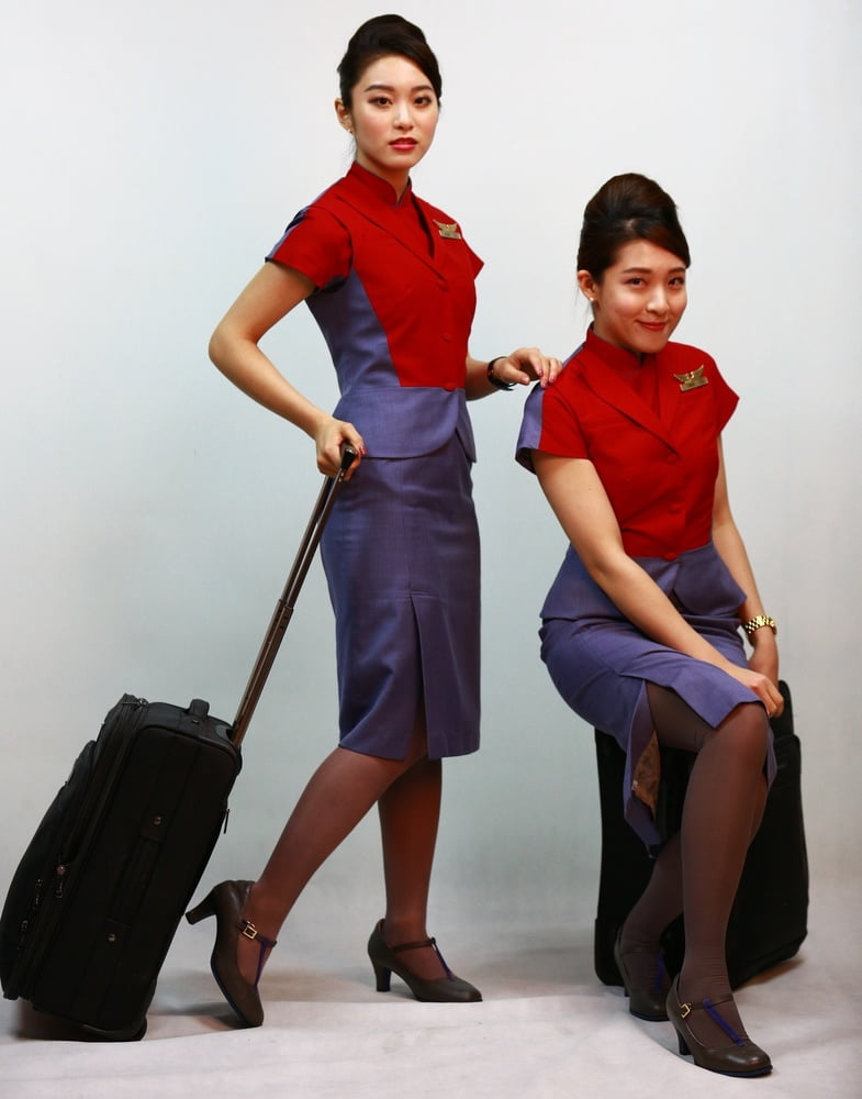 Flight Attendants in Pantyhose - #005 Air China Girls #94077489