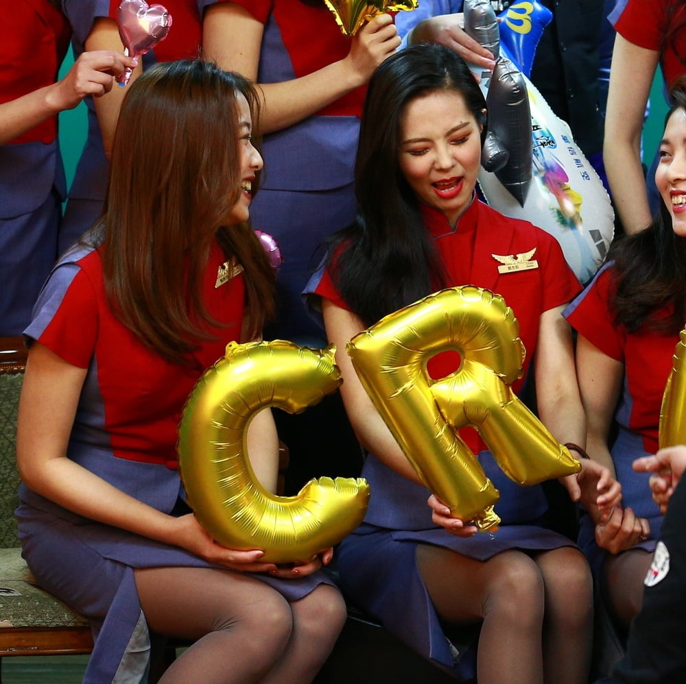 Flugbegleiterinnen in Strumpfhosen - #005 air china girls
 #94077499