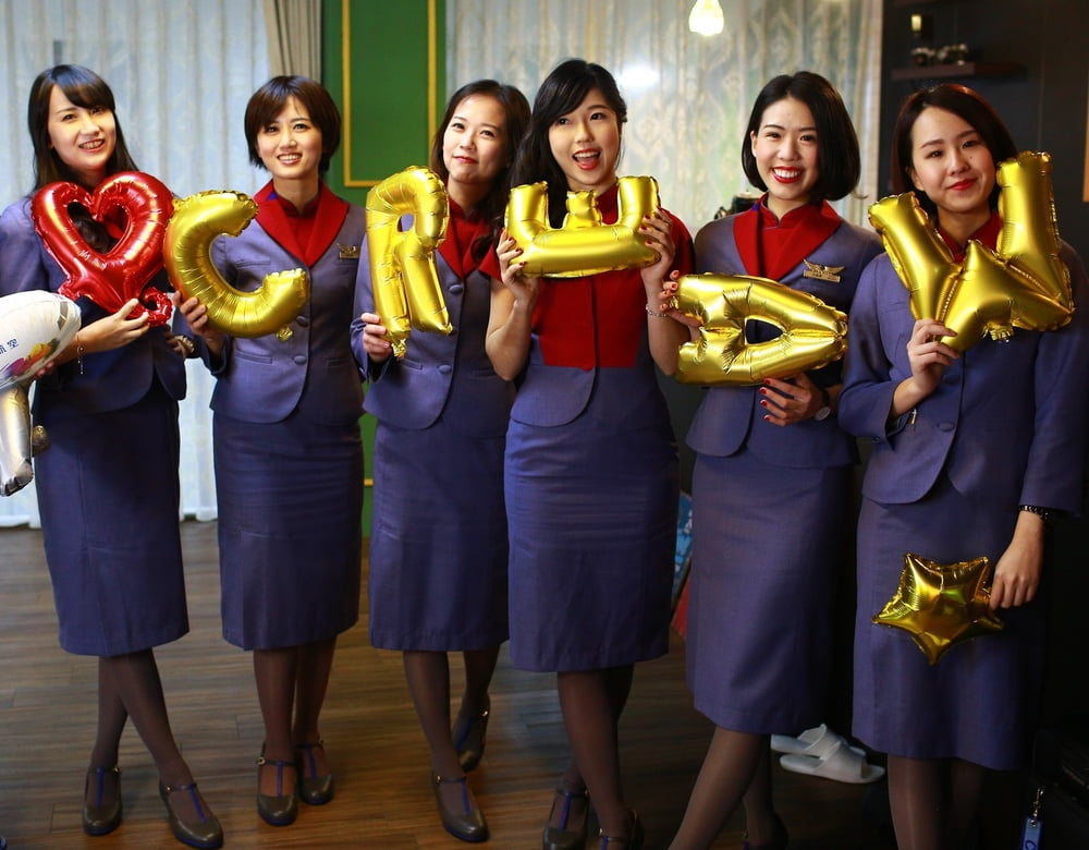 Flight Attendants in Pantyhose - #005 Air China Girls #94077505