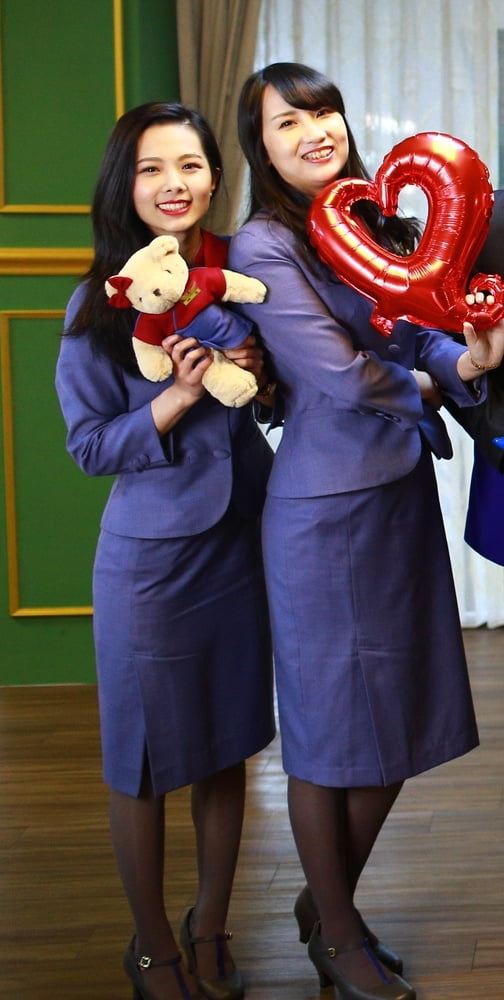 Flight Attendants in Pantyhose - #005 Air China Girls #94077509