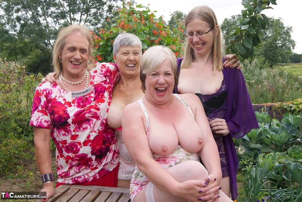 Grannies and matures naked with a friend #80885430