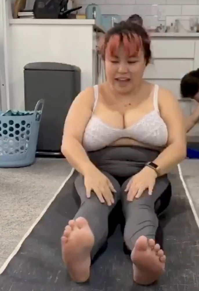 fucking big tits asian bbw Amanda doing yoga #95795769