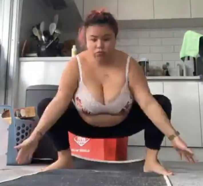 fucking big tits asian bbw Amanda doing yoga #95795778