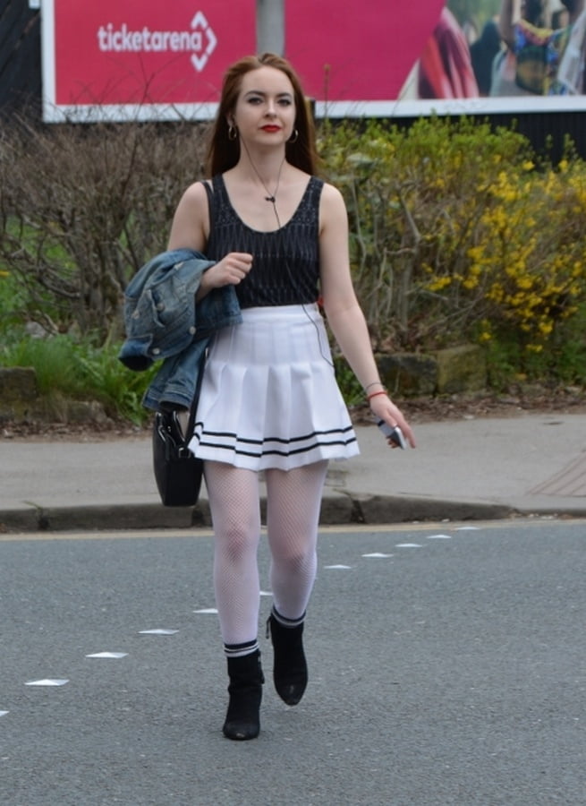 Street pantyhose - happy uk cunt is white mirco-fishnets
 #88325221