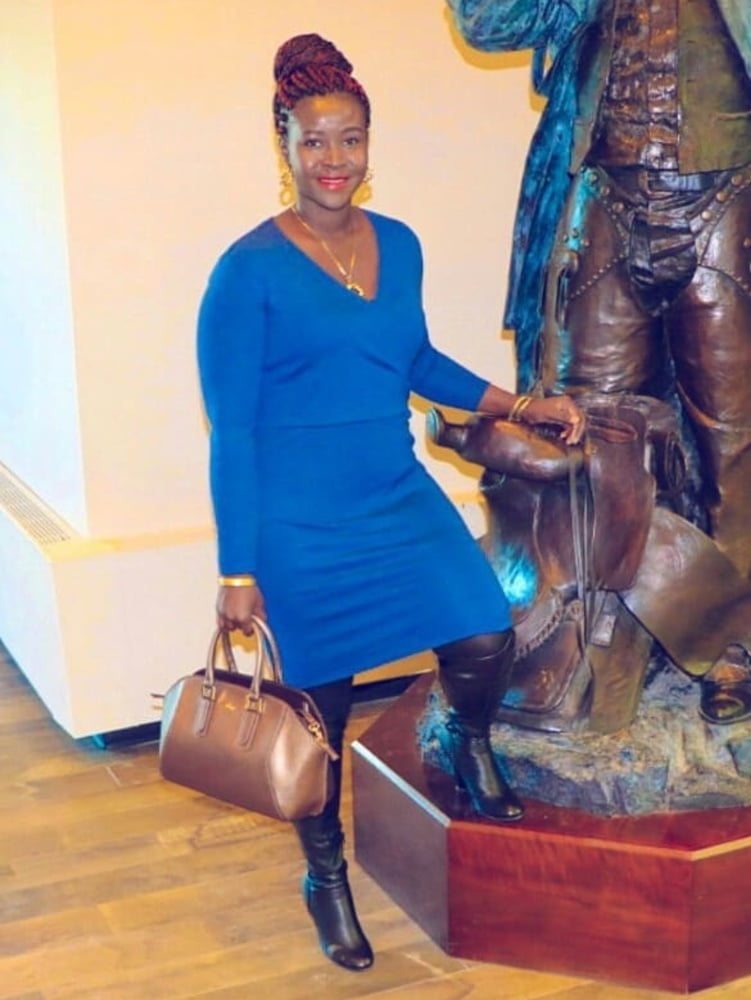 Ebony Goddess wearing Boots no.2 #103232014