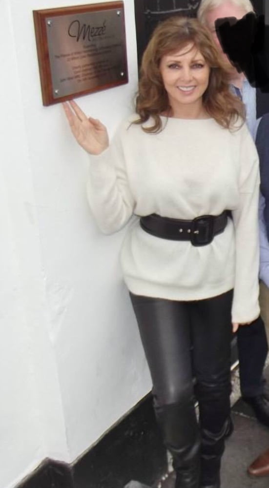 Carol Vorderman Leather Trousers #102701470