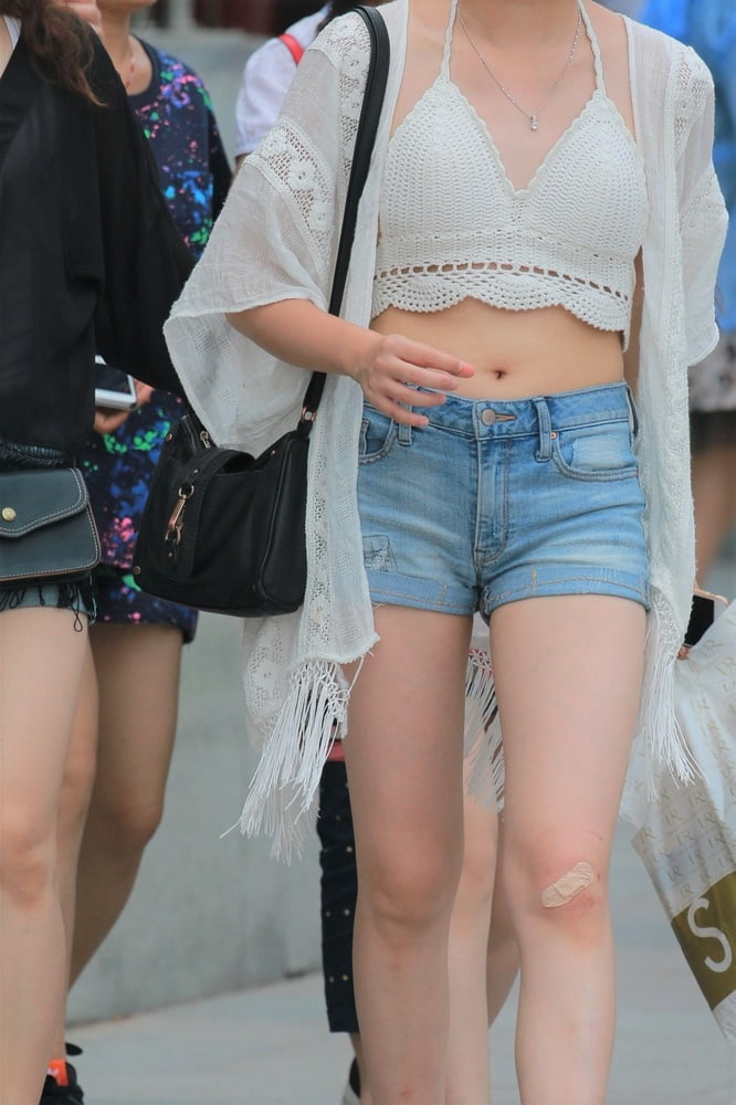 Candid: Chinese Shorts Crotchwatch.... #107012200