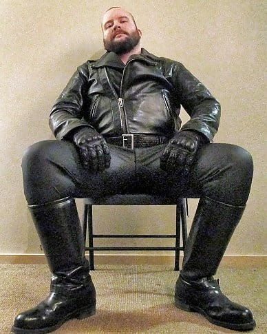 Black Leather Jackets #100654069