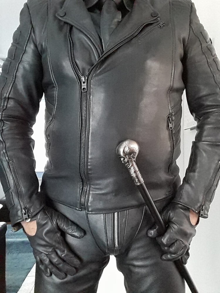 Black Leather Jackets #100654108