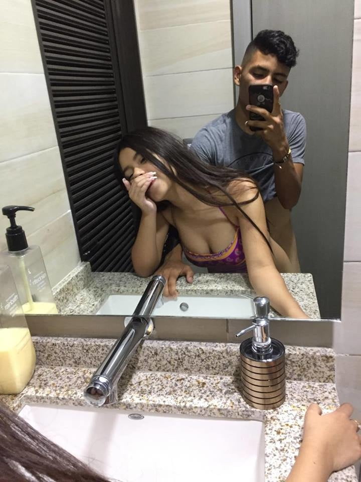 Girl fucking in the bathroom #103786863