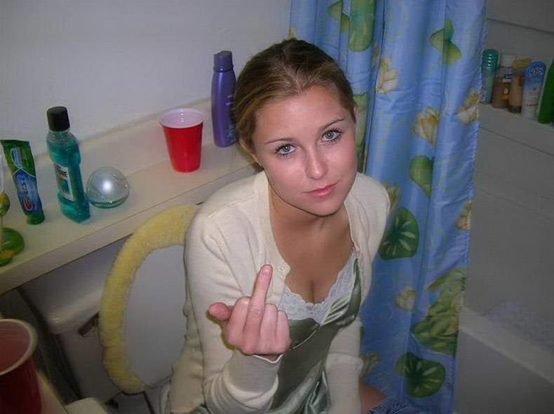 Showing the middle finger #101831930